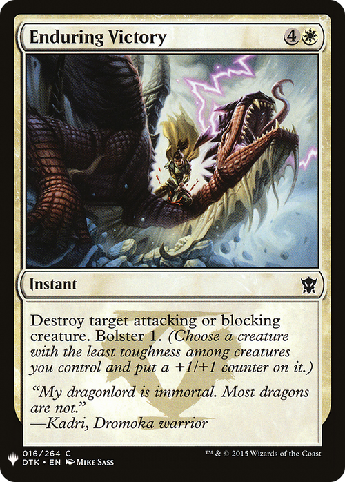 Enduring Victory (LIST-DTK-16) - The List