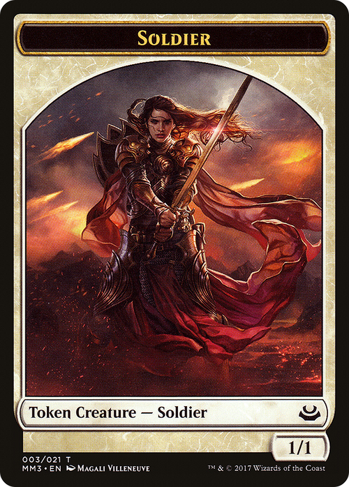 Soldier Token (White) (MM3-003) - Modern Masters 2017 Tokens