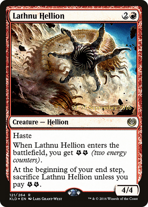 Lathnu Hellion (PRE-121S) - Kaladesh Promos Foil