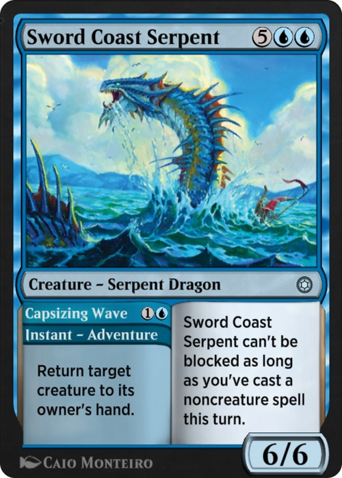 Sword Coast Serpent // Capsizing Wave (HBG-134) - Alchemy Horizons: Baldur's Gate