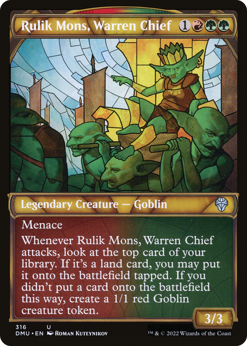 Rulik Mons, Warren Chief (Showcase) (DMU-316) - Dominaria United: (Showcase)