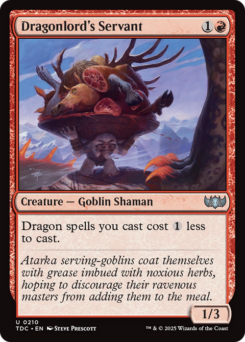 Dragonlord's Servant (TDC-210) - Commander: Tarkir: Dragonstorm