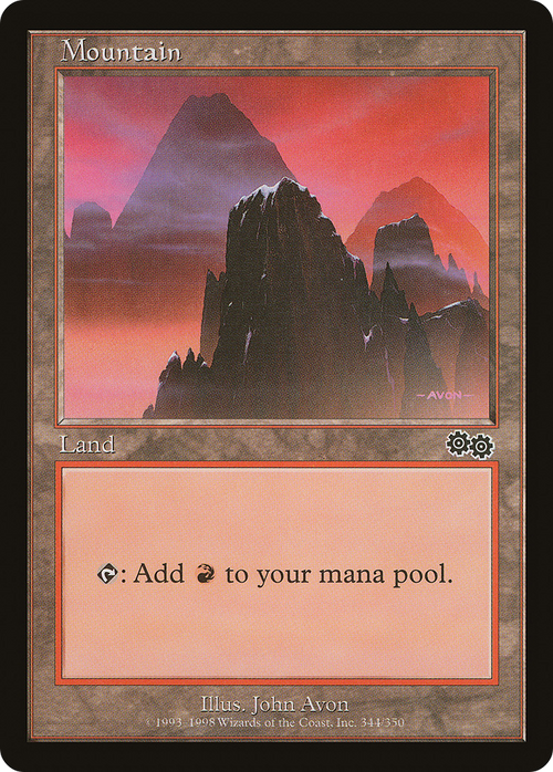 Mountain (344) (USG-344) - Urza's Saga