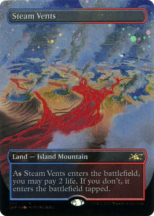 Steam Vents (Borderless) (Galaxy Foil) (UNF-534) - Unfinity Foil