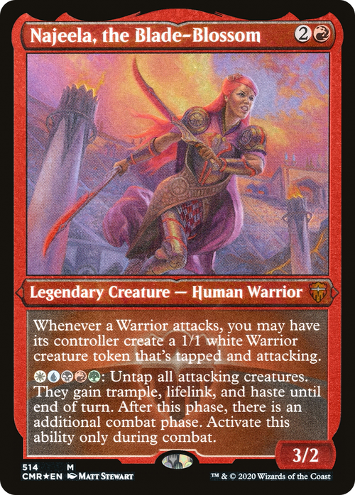 Najeela, the Blade-Blossom (Foil Etched) (CMR-514) - Commander Legends Etched Foil