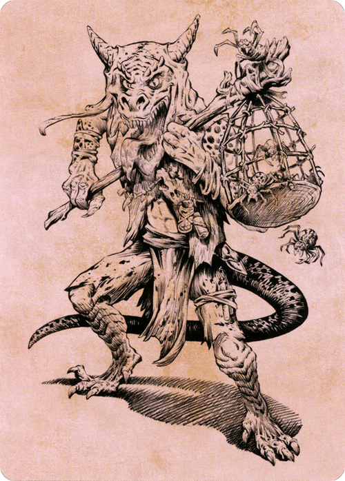 Taunting Kobold // Taunting Kobold (ACLB-057) - Battle for Baldur's Gate Art Series (Borderless)