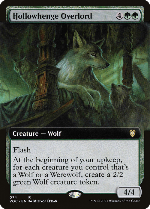 Hollowhenge Overlord (Extended Art) (VOC-074) - Crimson Vow Commander: (Extended Art)
