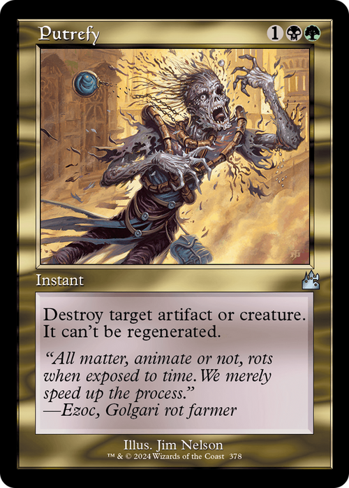 Putrefy (Retro Frame) (RVR-378) - Ravnica Remastered Foil