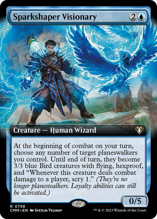 Sparkshaper Visionary (Extended Art) (CMM-758) - Commander Masters: (Extended Art)