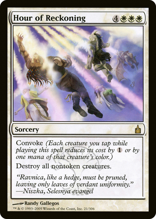 Hour of Reckoning (RAV-021) - Ravnica: City of Guilds Foil