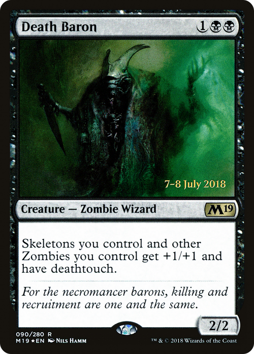 Death Baron (PRE-90S) - Core Set 2019 Promos Foil