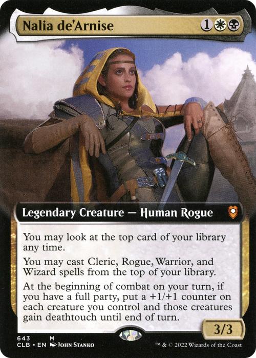 Nalia de'Arnise (Extended Art) (CLB-643) - Commander Legends: Battle for Baldur's Gate: (Extended Art) Foil