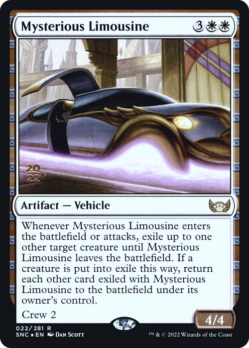 Mysterious Limousine (PRE-022) - Streets of New Capenna Promos Foil
