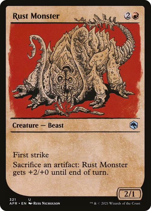 Rust Monster (Showcase) (AFR-321) - Adventures in the Forgotten Realms: (Showcase) Foil