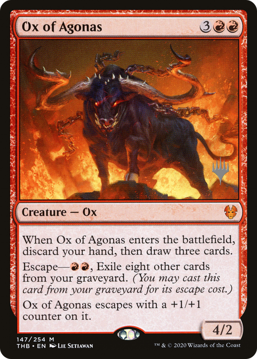 Ox of Agonas (PPTHB-147P) - Theros Beyond Death Promos
