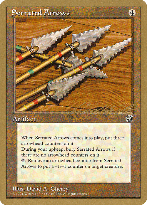 Serrated Arrows - 1996 Leon Lindback (HML) (WCD-) - Pro Tour Collector Set