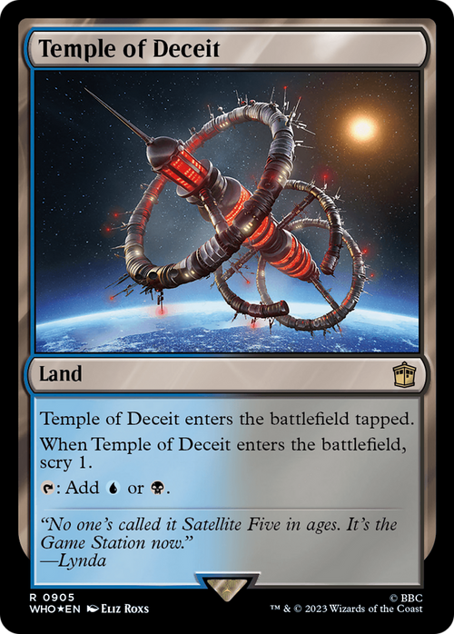 Temple of Deceit (Surge Foil) (WHO-905) - Doctor Who Foil