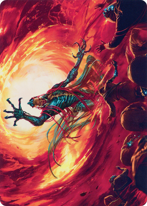 Gix, Yawgmoth Praetor // Gix, Yawgmoth Praetor (ABRO-016) - The Brothers' War Art Series (Borderless)