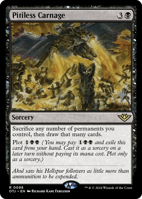 Pitiless Carnage (PPOTJ-098) - Outlaws of Thunder Junction Promos