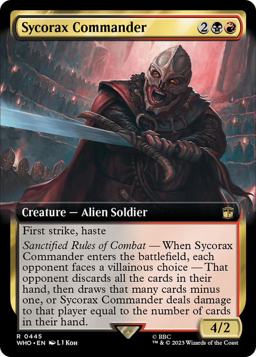 Sycorax Commander (Extended Art) (WHO-445) - Doctor Who: (Extended Art)