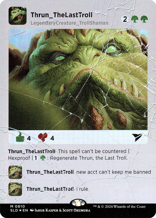 Thrun, the Last Troll (SLD-810) - Secret Lair Drop Series (Borderless)