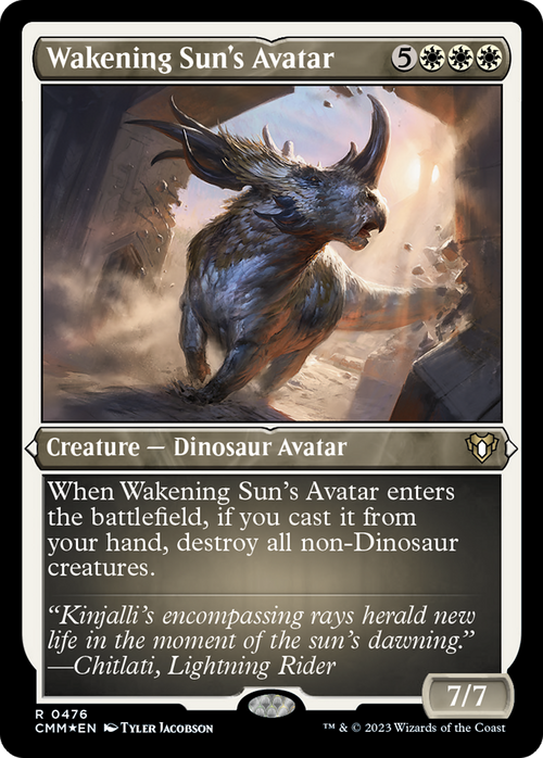 Wakening Sun's Avatar (Foil Etched) (CMM-476) - Commander Masters Foil
