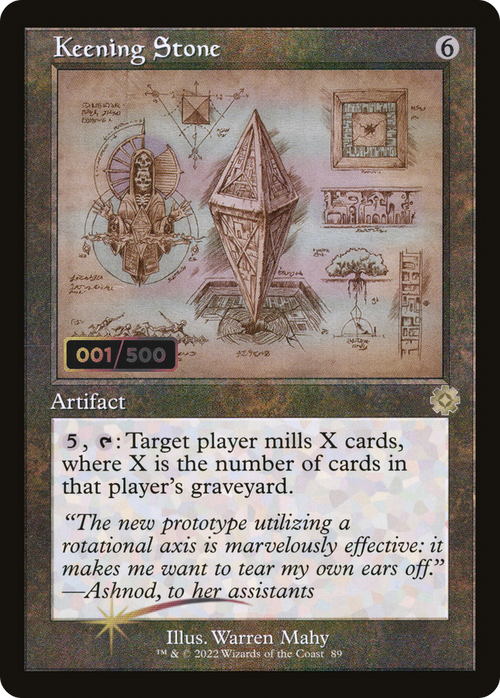 Keening Stone (Schematic) (Serial Numbered) (BRR-089) - The Brothers' War Retro Artifacts Foil