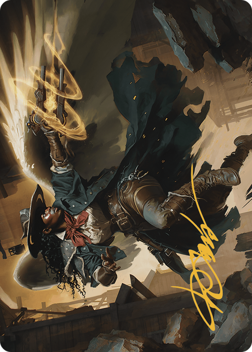 Archangel of Tithes // Archangel of Tithes (AOTJ-001) - Outlaws of Thunder Junction Art Series (Borderless) Foil