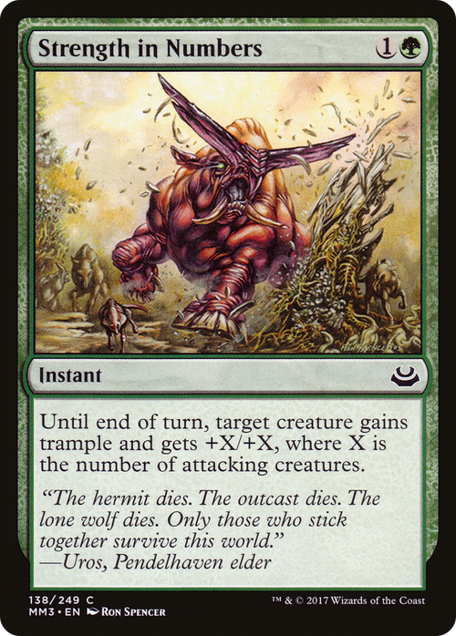Strength in Numbers (MM3-138) - Modern Masters 2017 Foil