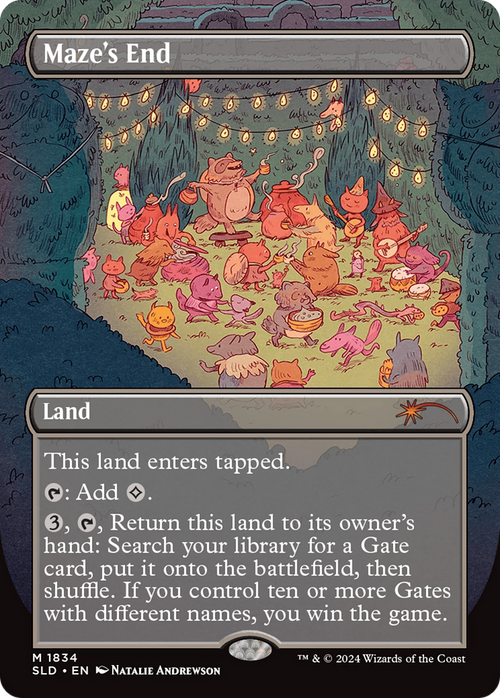Maze's End (Rainbow Foil) (SLD-1834) - Secret Lair Drop (Borderless) Foil