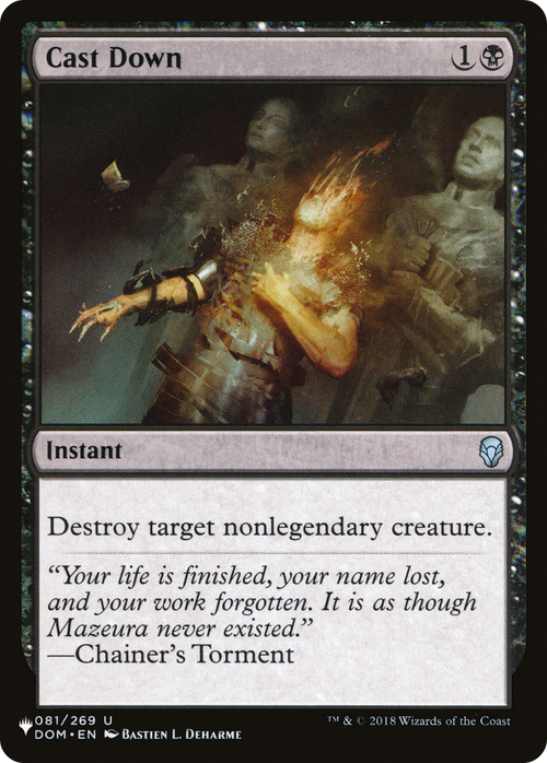 Cast Down (LIST-081/269) - The List