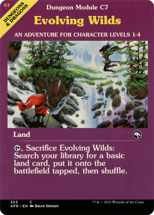 Evolving Wilds (Dungeon Module) (AFR-353) - Adventures in the Forgotten Realms: (Showcase) Foil