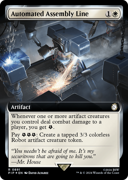 Automated Assembly Line (Extended Art) (Surge Foil) (PIP-891) - Fallout: (Extended Art) Foil