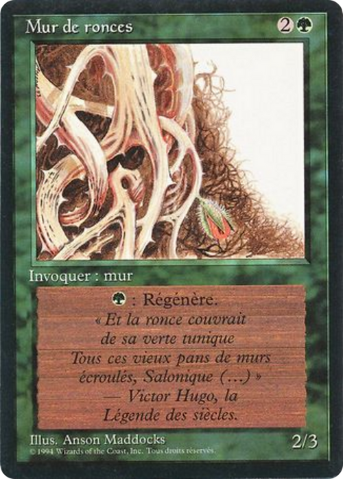 Wall of Brambles (FBB-) - Foreign Black Border