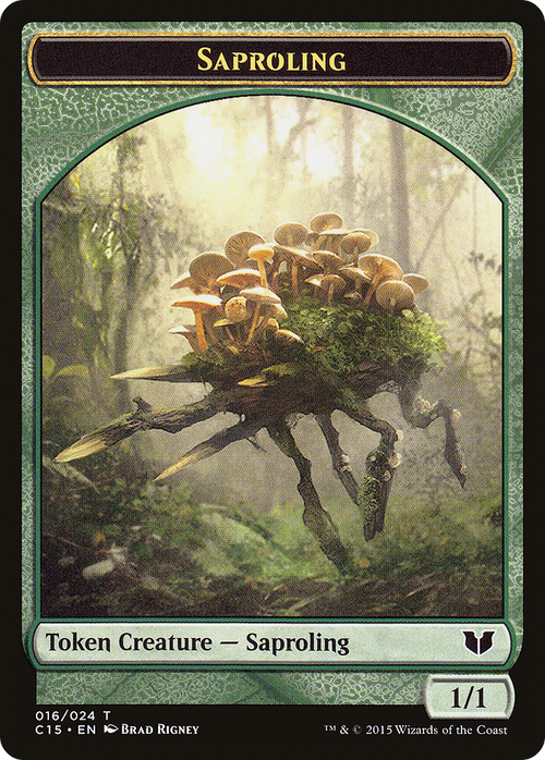 Saproling // Spider Double-Sided Token (C15-016) - Commander 2015 Tokens