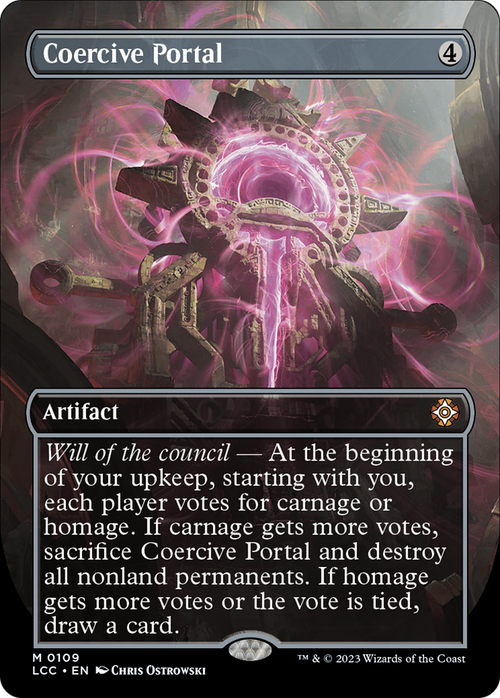 Coercive Portal (Borderless) (LCC-109) - The Lost Caverns of Ixalan Commander Foil