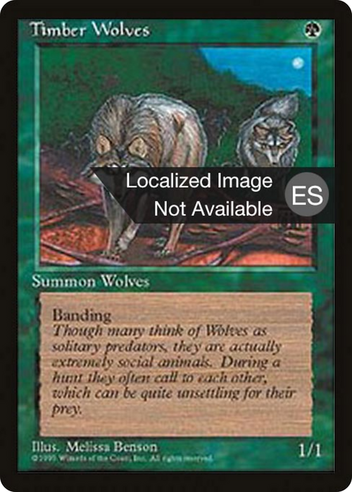 Timber Wolves (4BB-) - Fourth Edition Foreign Black Border