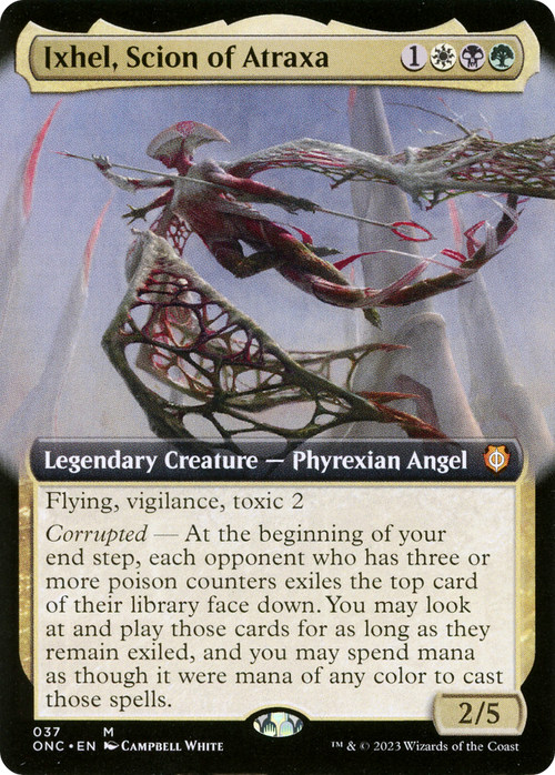 Ixhel, Scion of Atraxa (Extended Art) (ONC-037) - Phyrexia: All Will Be One Commander: (Extended Art) Foil