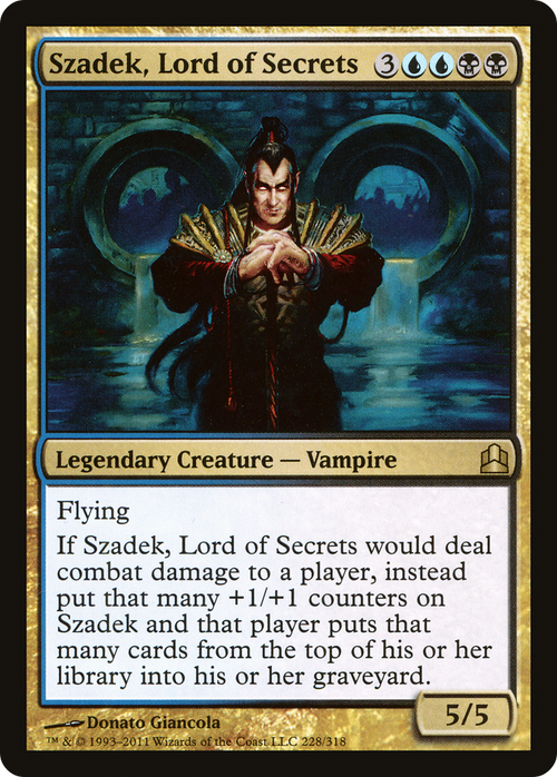 Szadek, Lord of Secrets (CMD-228) - Commander 2011