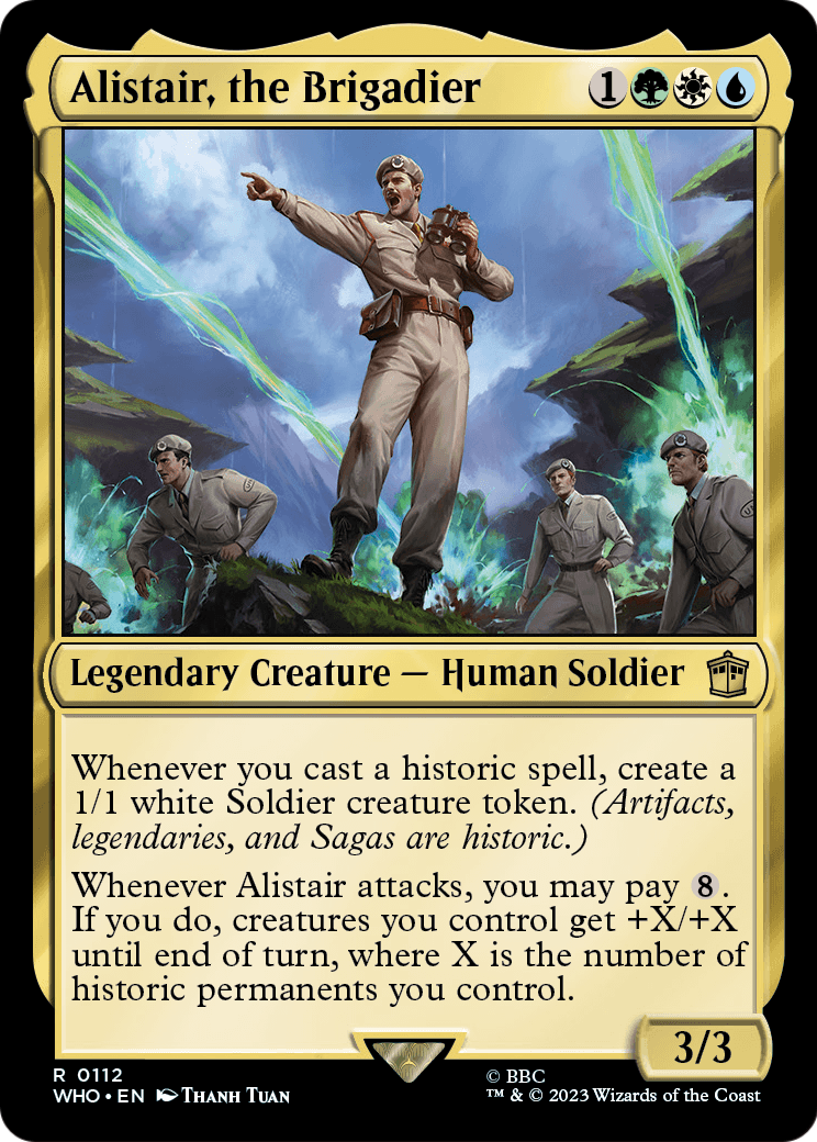 Alistair, the Brigadier (WHO-112) - Doctor Who Foil