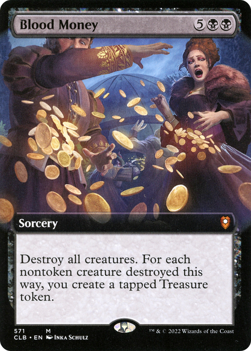 Blood Money (Extended Art) (CLB-571) - Commander Legends: Battle for Baldur's Gate: (Extended Art) Foil