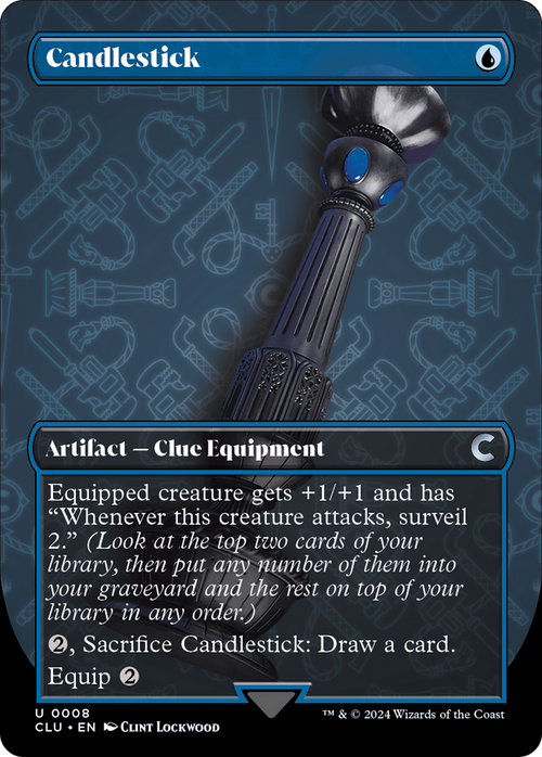 Candlestick (Borderless) (CLU-008) - Ravnica: Clue Edition
