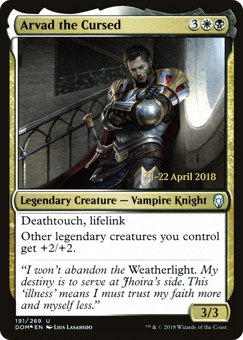 Arvad the Cursed (PRE-191S) - Dominaria Promos Foil