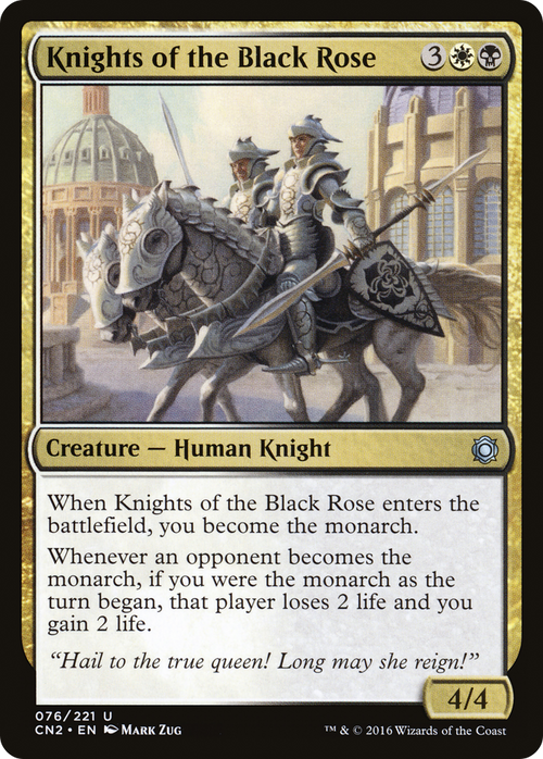 Knights of the Black Rose (CN2-076) - Conspiracy: Take the Crown Foil