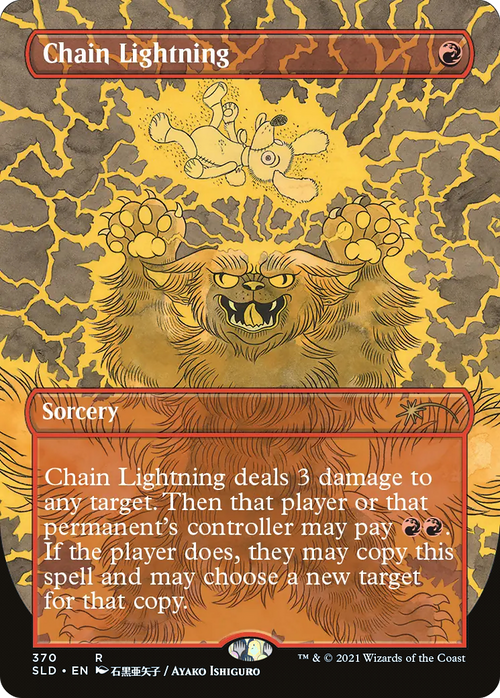 Chain Lightning (SLD-370) - Secret Lair Drop (Borderless)