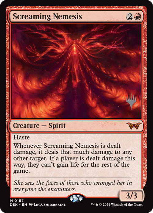 Screaming Nemesis (PPDSK-157) - Duskmourn: House of Horror Promos Foil