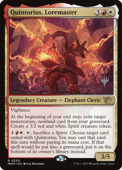 Quintorius, Loremaster (PPMOM-250) - March of the Machine Promos