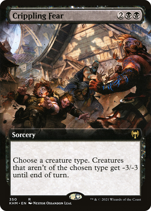 Crippling Fear (Extended Art) (KHM-350) - Kaldheim: (Extended Art)