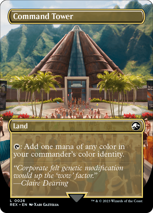 Command Tower (Borderless) (REX-026) - Jurassic World Collection Foil