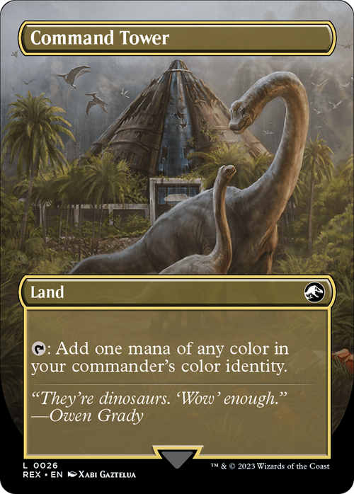 Command Tower (Borderless) (REX-026) - Jurassic World Collection Foil
